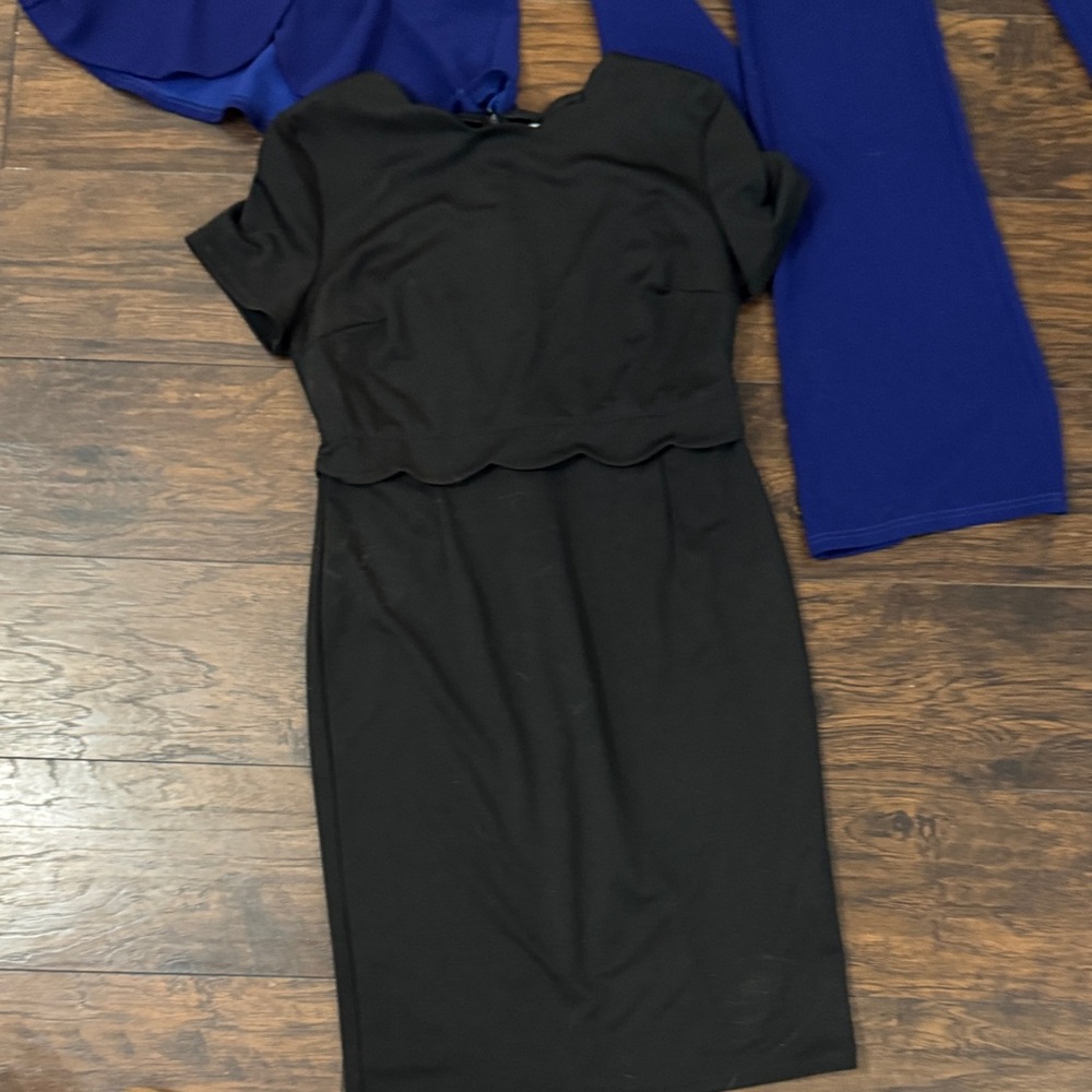 Grace Karin Classic Black Midi Dress